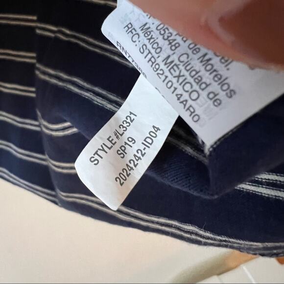 Madewell Tee Dress in Navy Epperson Stripe - Picture 6 of 6